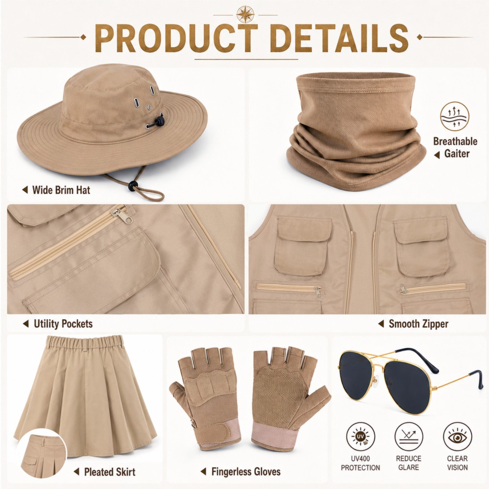アウトドアエクスプローラー服帽子アクセサリーハイキング釣りア - Outdoor Adventure Outfit のレビューと価格